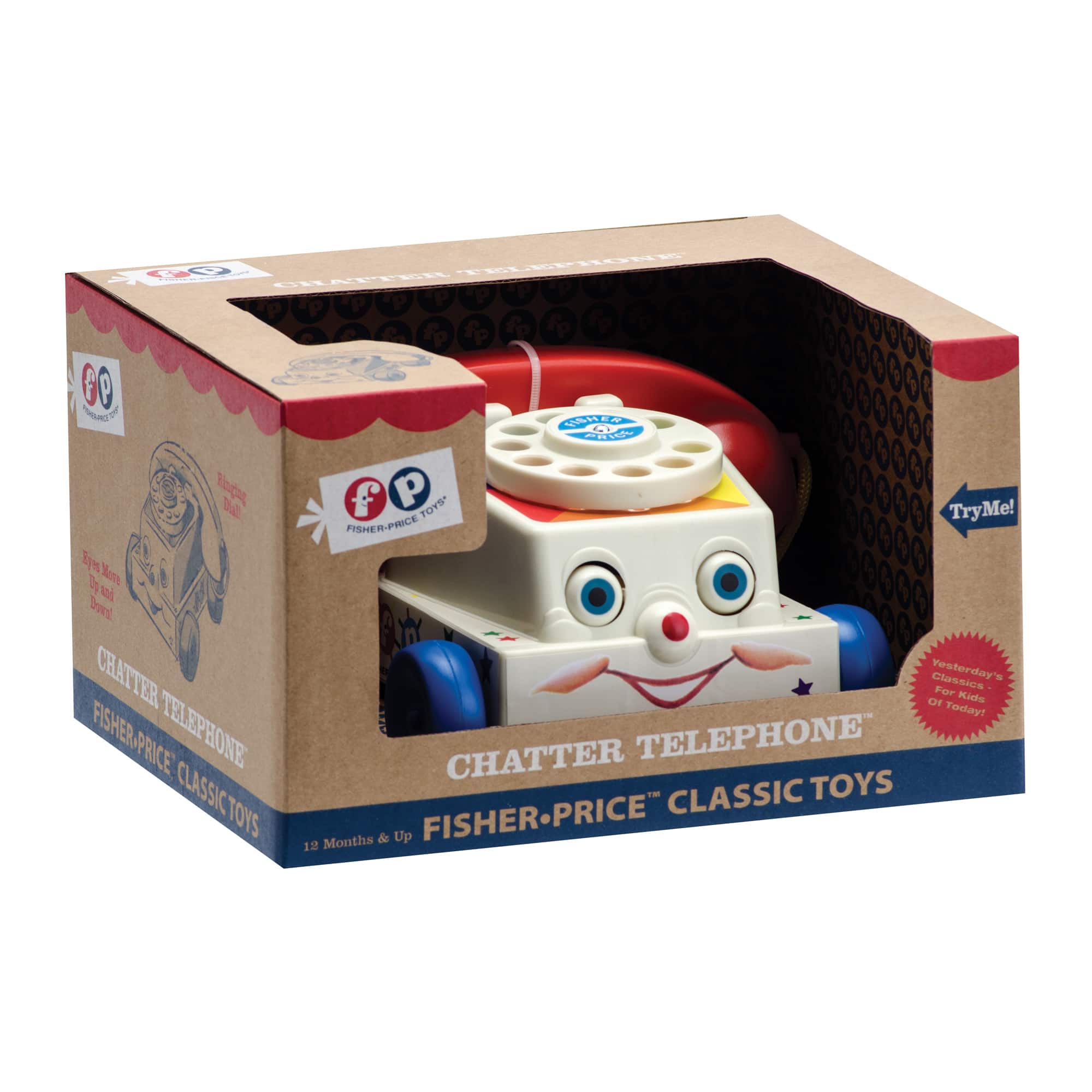 Fisher Price Chatter Phone Package Front Angle Right
