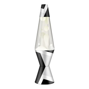 14.5″ Lava Lamp Polygonal White Tone