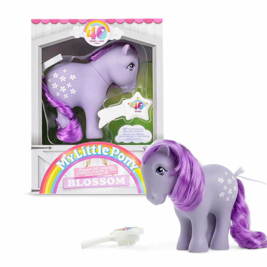 My Little Pony 40th Anniversary Original Pony - Blossom Pony and Package with Comb