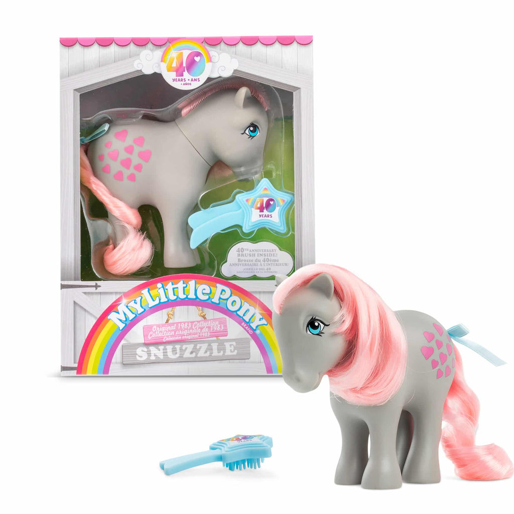 My Little Pony 40th Anniversary Original Pony - Snuzzle Pony and Package with Comb