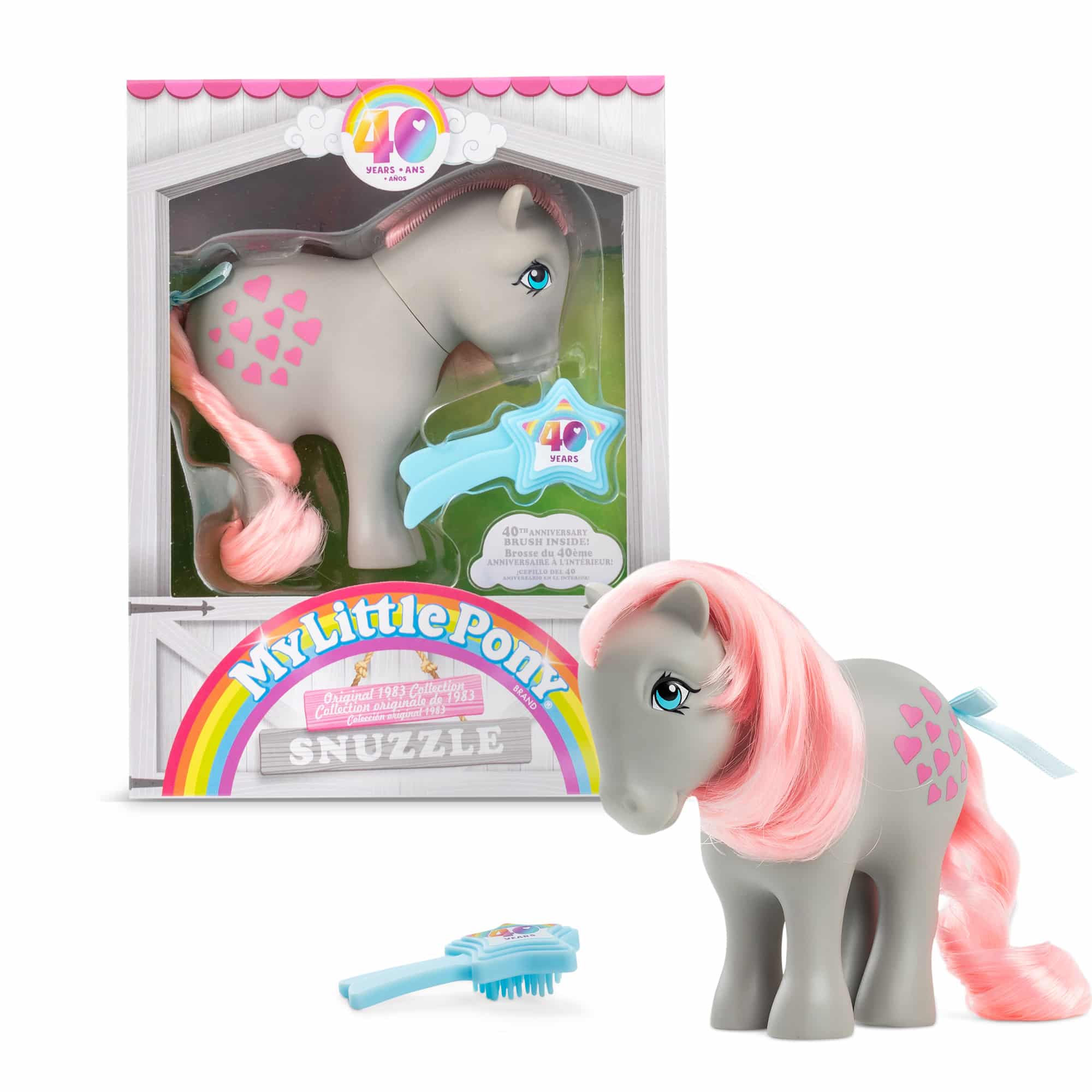 My Little Pony 40th Anniversary Original Pony - Snuzzle Pony and Package with Comb