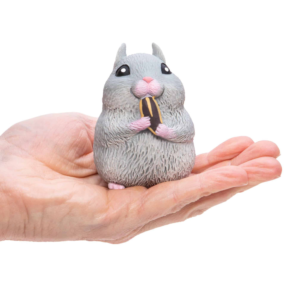 Chonky Cheeks Hamsters - Grey in Hand