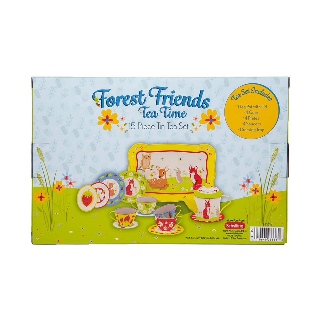 Forest Friends Tin Tea Set Package Back