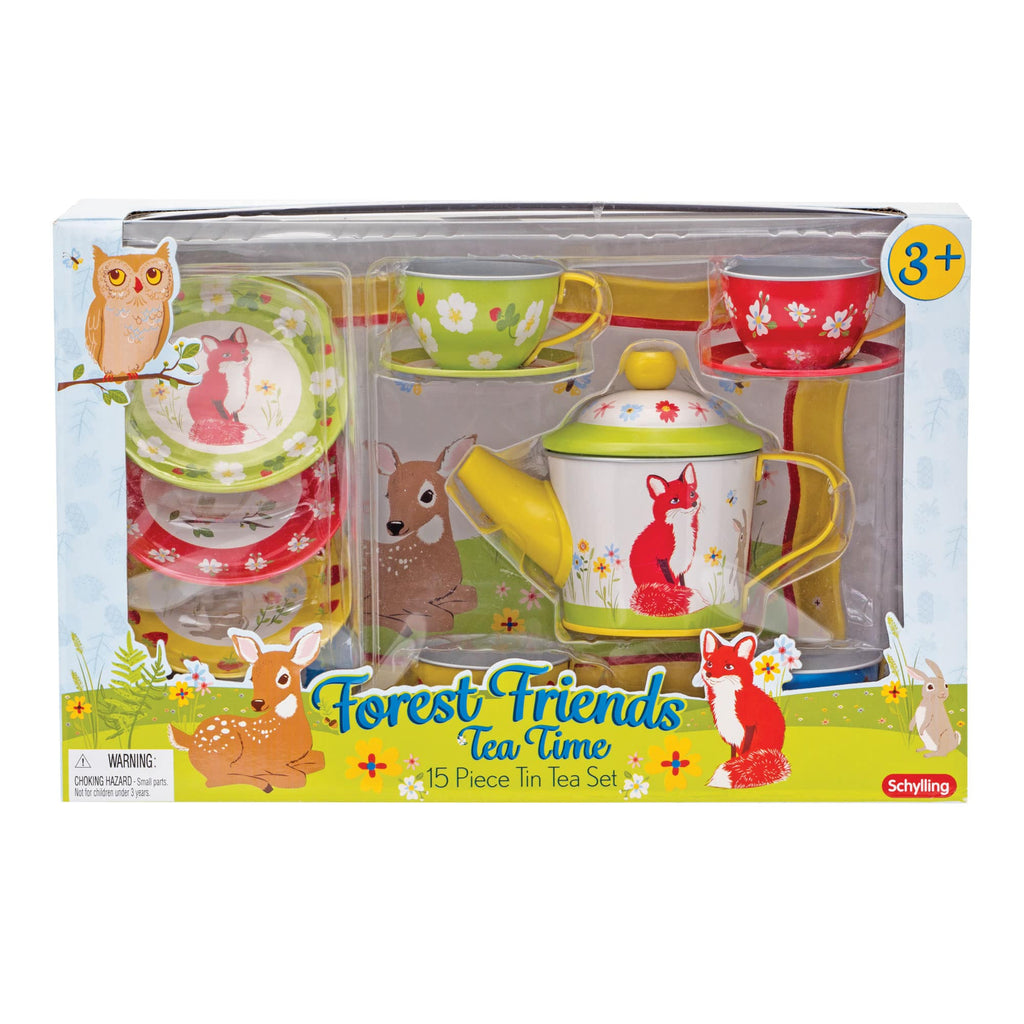 Forest Friends Tin Tea Set Package Front