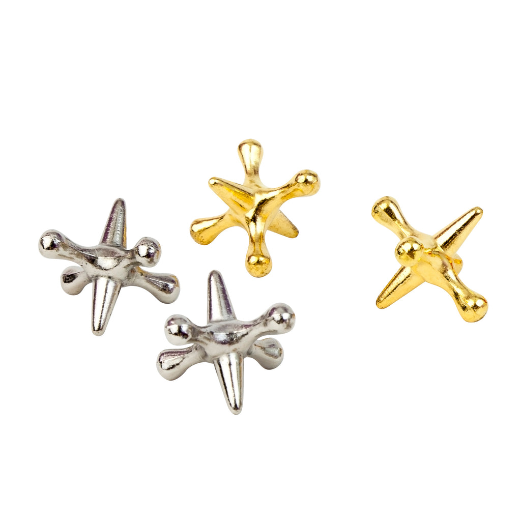 Old Fashioned Metal Jacks - Closeup of Jacks