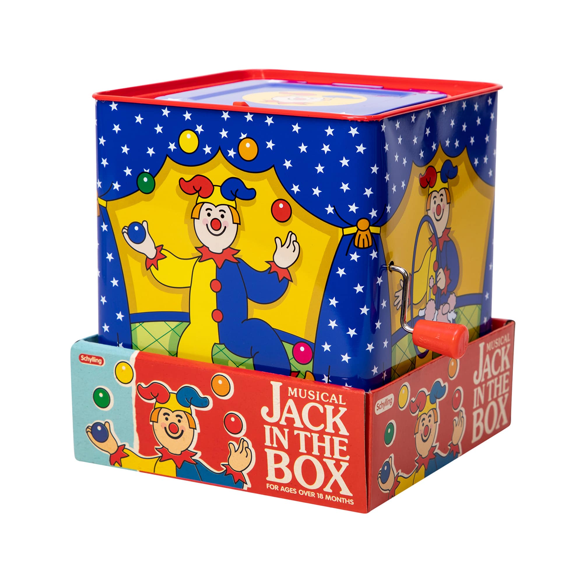 Jester Jack in the Box in package tray front angle
