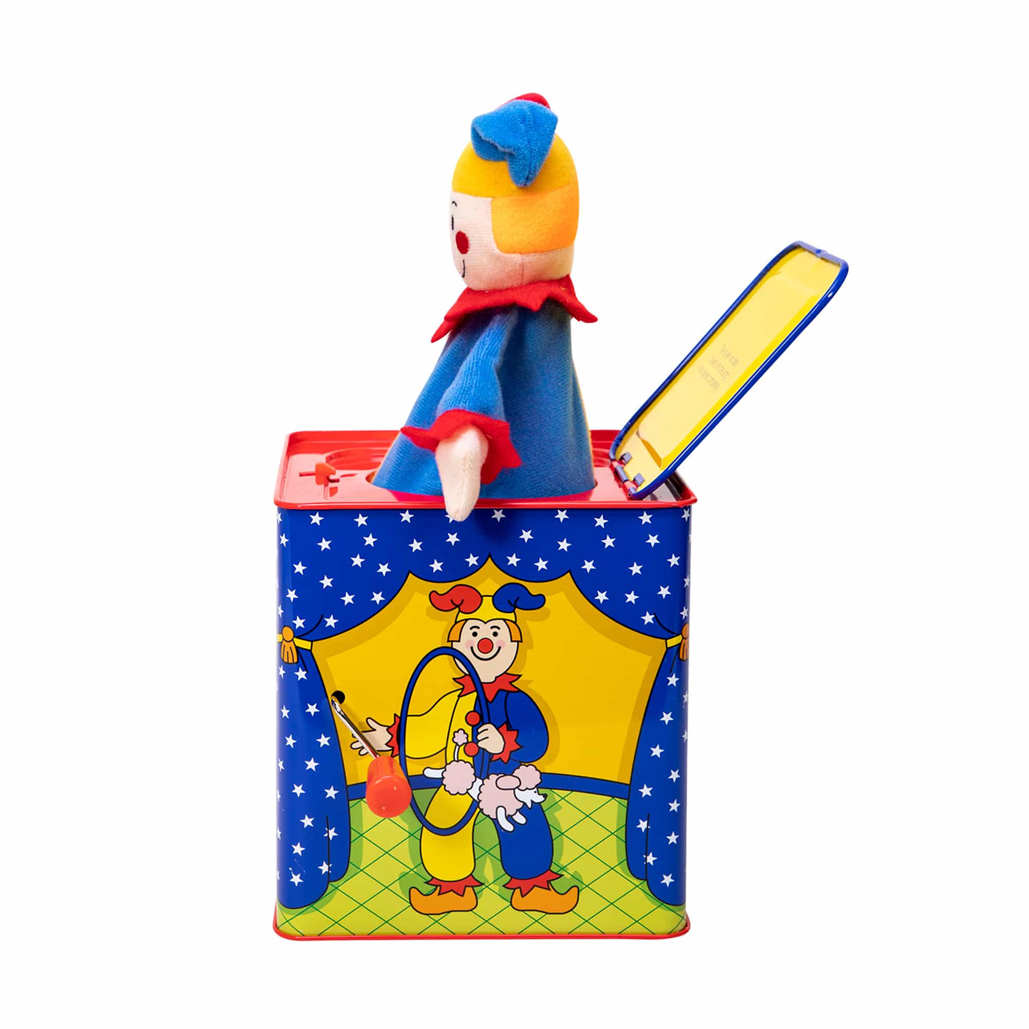 Jester Jack in the Box Popped Side View Left