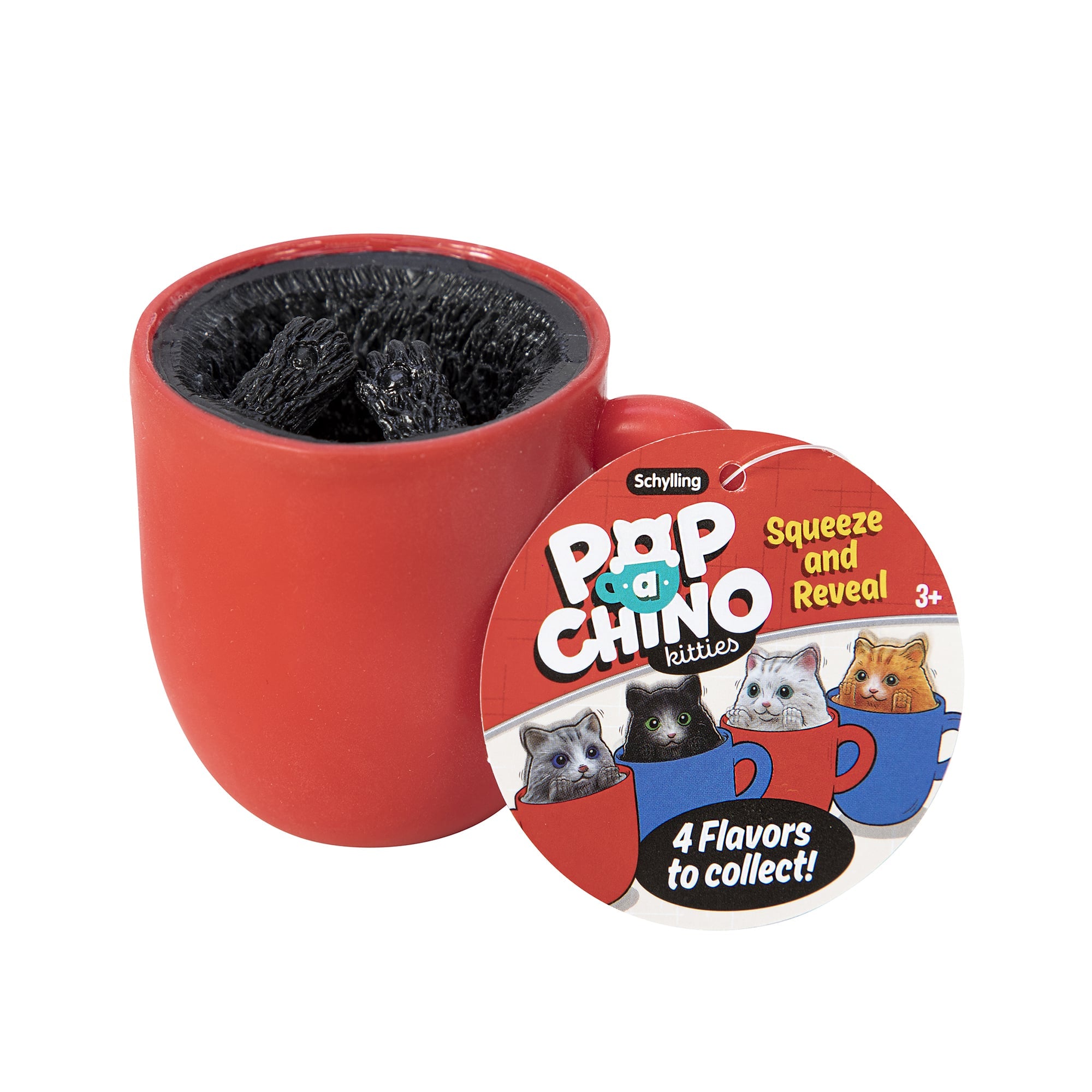 Pop-A-Chino Kitties - Red Cup with Black Cat Inside with Hangtag
