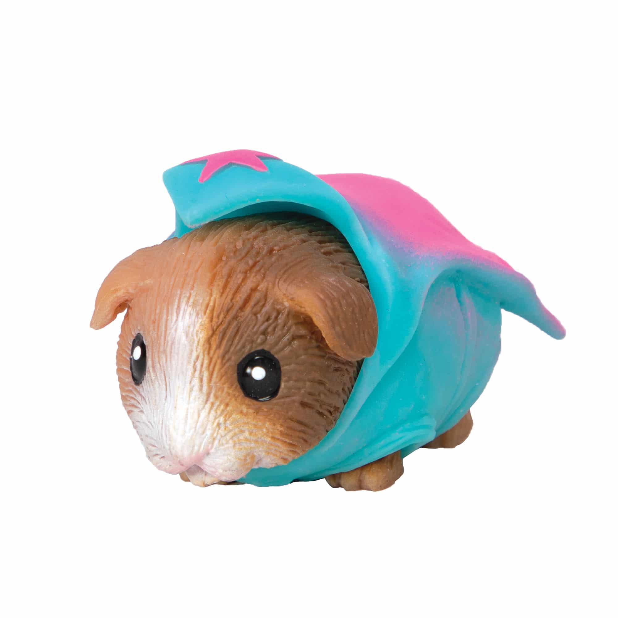 Party Animal squishy Guinea pig toy in super hero costume