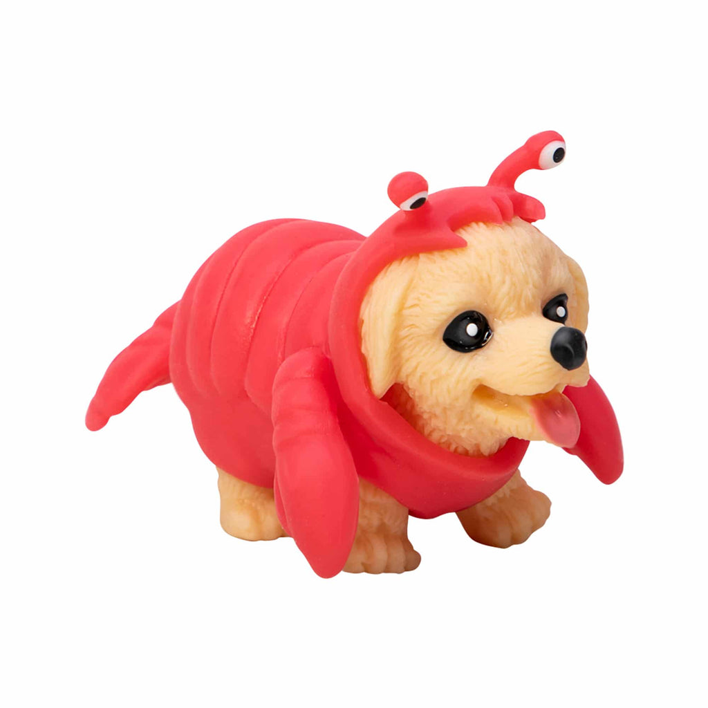 Party Puppies - Golden Retriever in red lobster costume