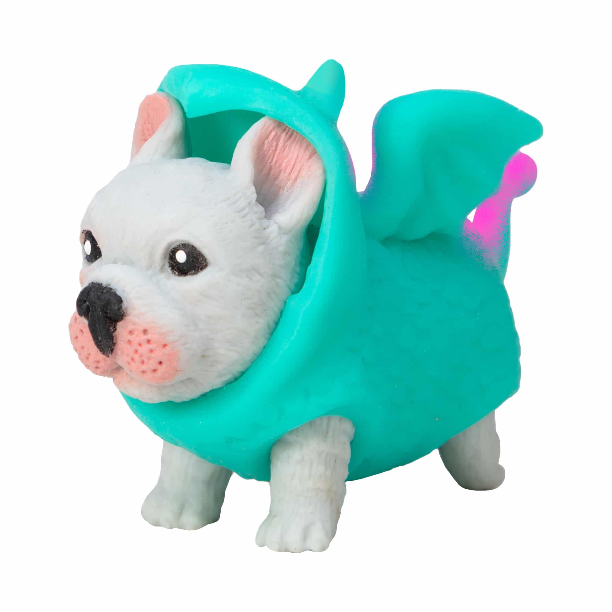 Party Animals Rave Puppies - French Bulldog in a neon dragon costume