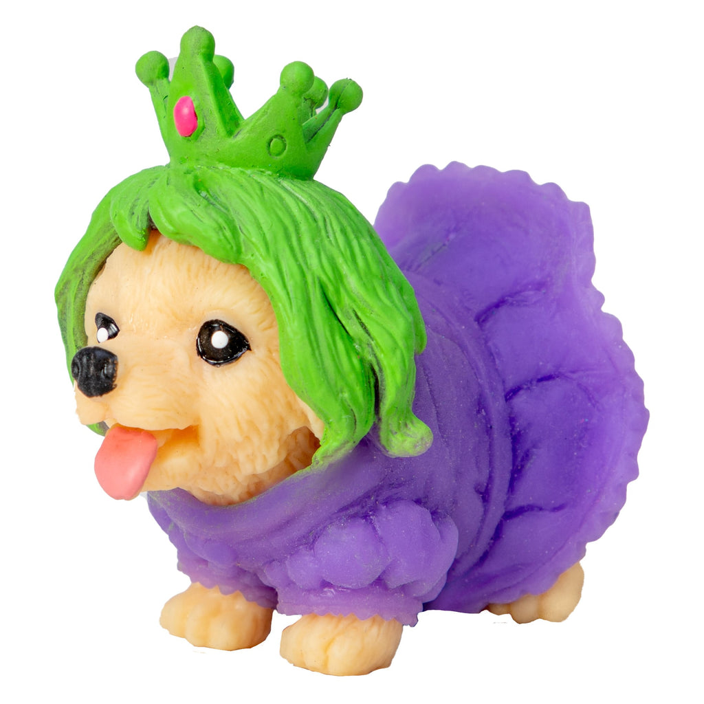 Party Animals Rave Puppies - Golden Retriever in a neon princess costume